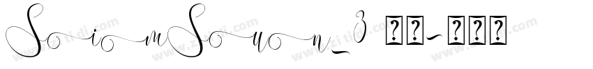 SimSun_3 常规字体转换